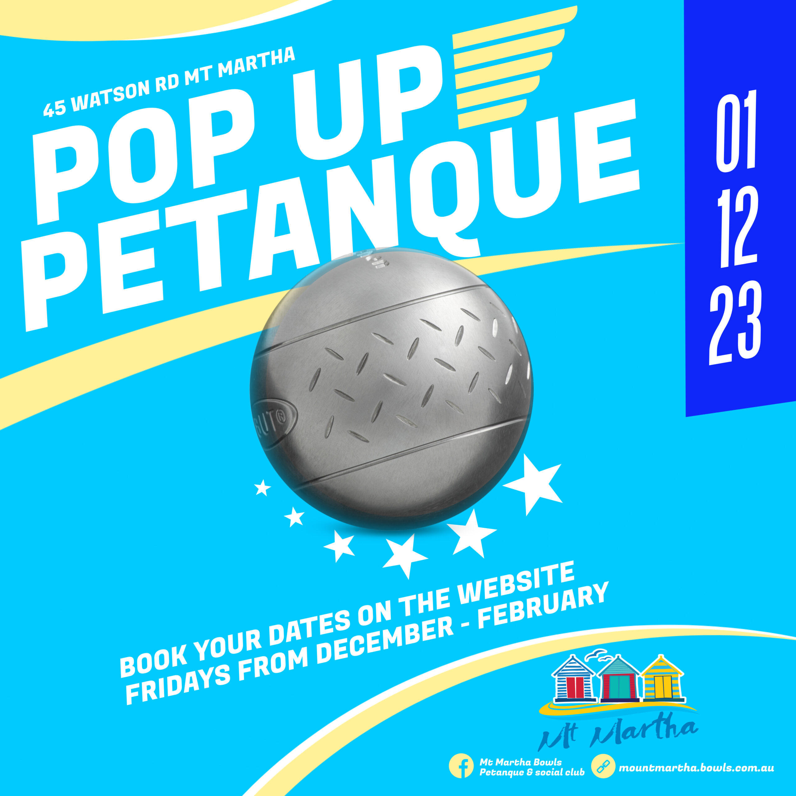 Pop Up Petanque Mount Martha 2023